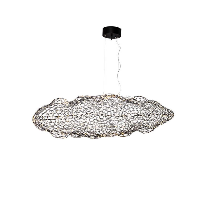 ByRydens - LED luster na sajli HAYDEN LED/15W/230V crni