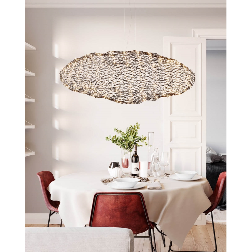 ByRydens - LED luster na sajli HAYDEN LED/20W/230V crna
