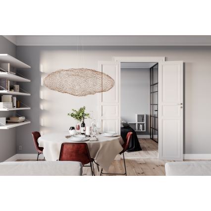 ByRydens - LED luster na sajli HAYDEN LED/20W/230V zlatni