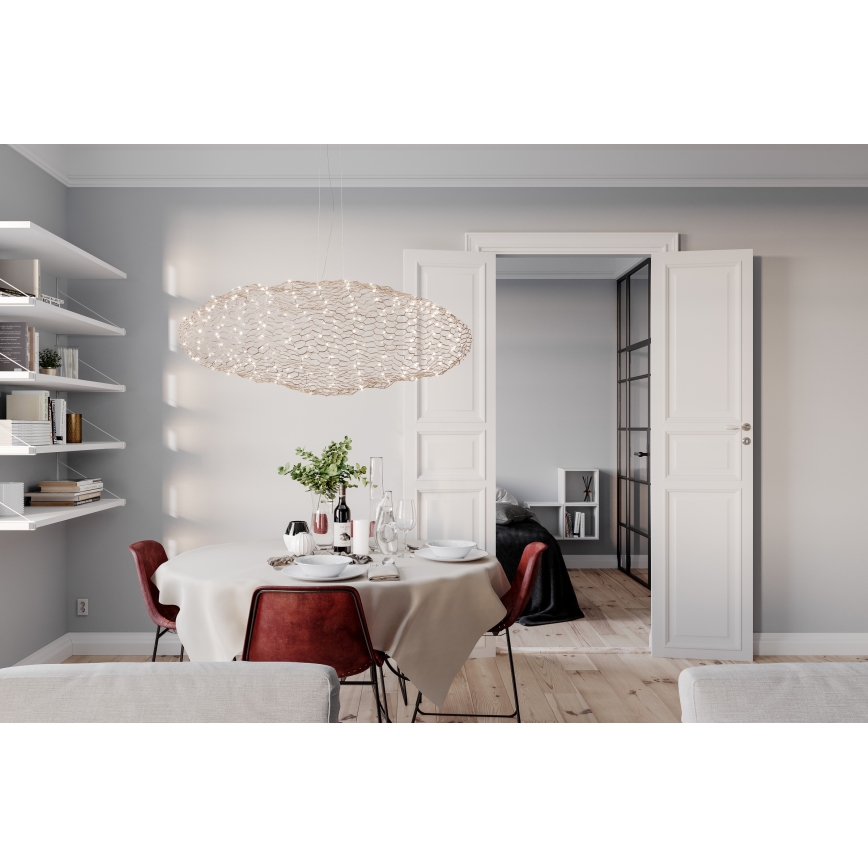 ByRydens - LED luster na sajli HAYDEN LED/20W/230V zlatni