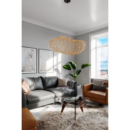ByRydens - LED luster na sajli HAYDEN LED/20W/230V zlatni