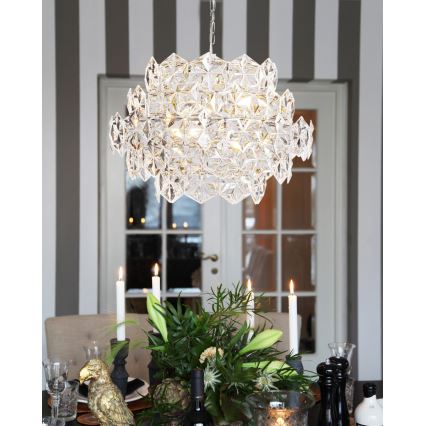 ByRydens - Luster na lancu MONARQUE MINI 3xE14/8W/230V proziran