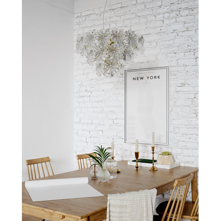 ByRydens - Luster na sajli LORRAINE 5xE14/8W/230V