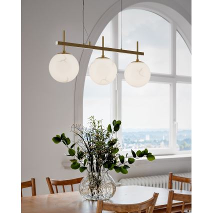 ByRydens - Luster na sajli BELLAGIO 3xE27/8W/230V