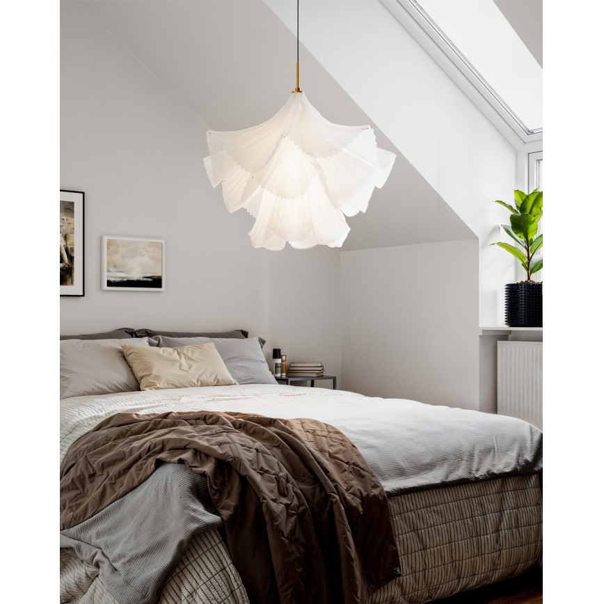ByRydens - Luster na sajli JULIETTE 1xE27/8W/230V bela
