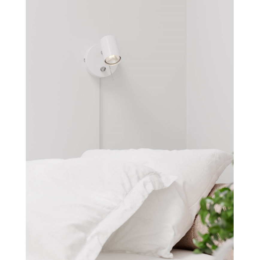 ByRydens - Prigušiva zidna spot svetiljka CORRECT 1xGU10/7W/230V bela