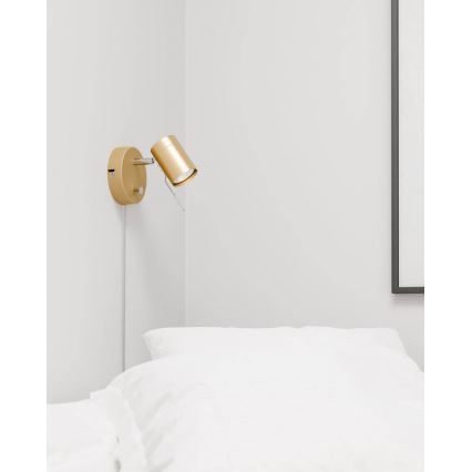 ByRydens - Prigušiva zidna spot svetiljka CORRECT 1xGU10/7W/230V zlatna
