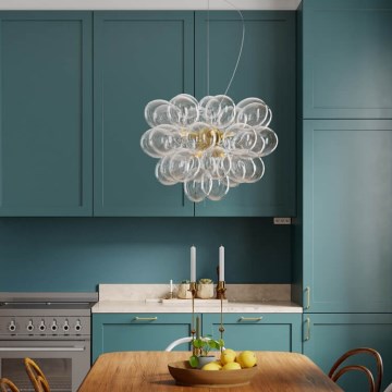 ByRydens - Luster na sajli GROSS 8xG9/5W/230V prozirno staklo