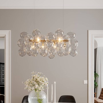 ByRydens - Luster na sajli GROSS BAR 8xG9/8W/230V proziran