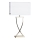 ByRydens - Stona lampa OMEGA 1xE27/5W/230V bela/mesing