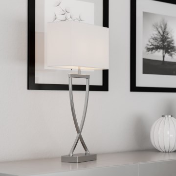 ByRydens - Stona lampa OMEGA 1xE27/5W/230V bela/sjajni hrom