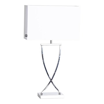 ByRydens - Stona lampa OMEGA 1xE27/5W/230V bela/sjajni hrom