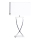 ByRydens - Stona lampa OMEGA 1xE27/5W/230V bela/sjajni hrom
