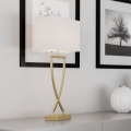 ByRydens - Stona lampa OMEGA 1xE27/5W/230V bela/zlatna
