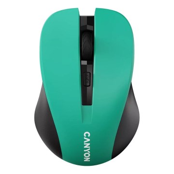 Canyon - Bežični miš 800/1000/1200 DPI 2xAAA, zelene boje