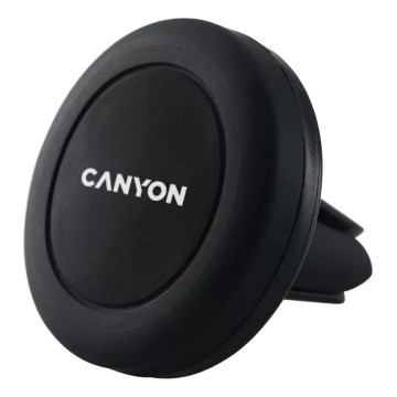 Canyon - Okrugli magnetni držač telefona za auto, crni
