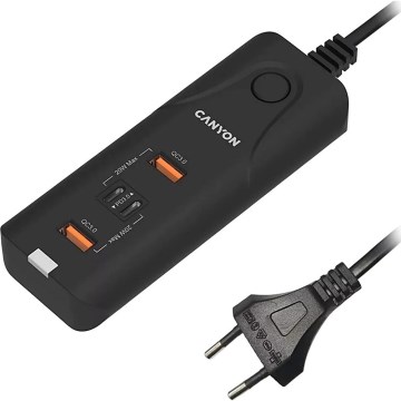 Canyon - Punjač 2xUSB A + 2xUSB C sa Power Delivery 20W