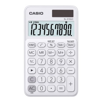 Casio - Džepni kalkulator 1xLR54 bela