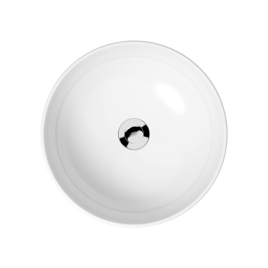 Cersanit K116-048-ECO - Umivaonik za ugradnju na ploču MODUO prečnika 40 cm keramika/sjajna bela