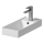 Cersanit K677-005 - Umivaonik za ploču LARGA 22x50 cm keramika/sjajna bela