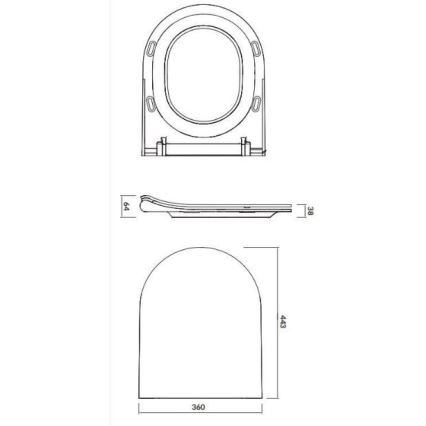 Cersanit K701-104 - Viseća WC školjka sa daskom CITY OVAL, keramika/bela