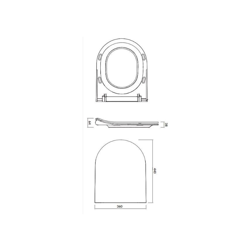 Cersanit K701-104 - Viseća WC školjka sa daskom CITY OVAL, keramika/bela