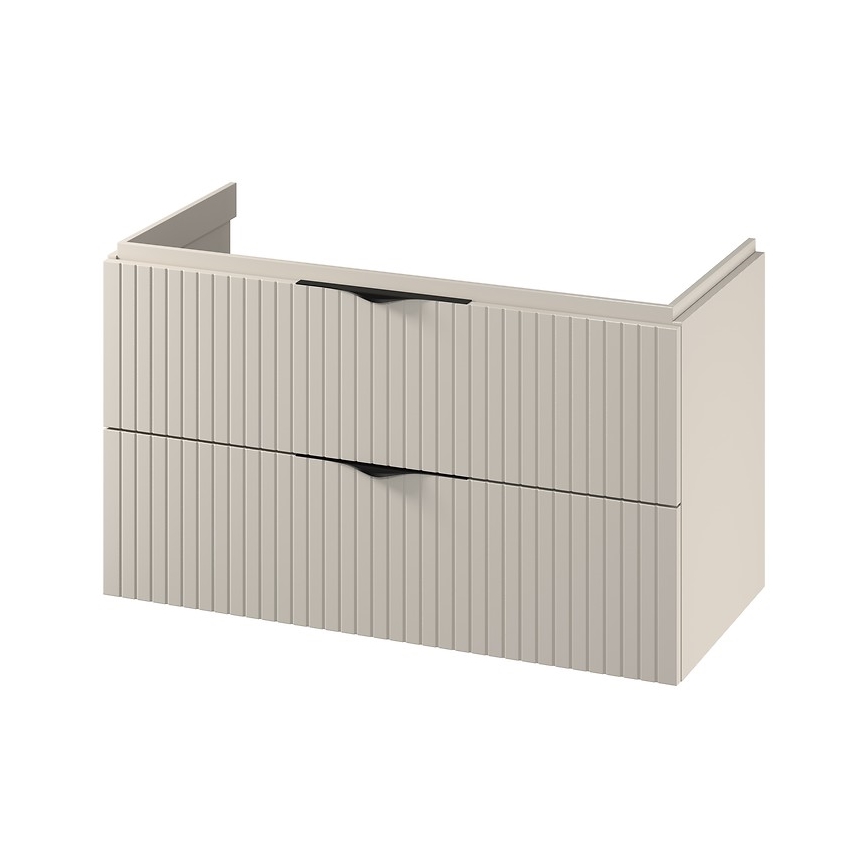 Cersanit S1015-013 - Zidni kupatilski ormarić za umivaonik TIRSO 100x45 cm bež