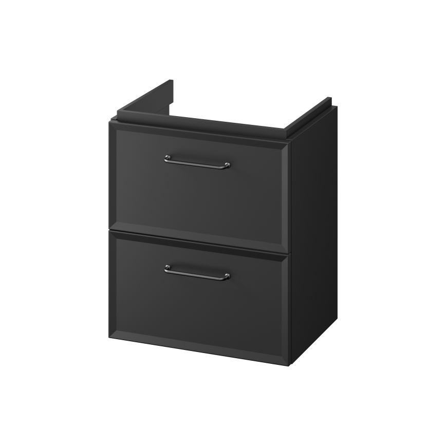 Cersanit S1021-006 - Viseći kupatilski ormarić ispod umivaonika MILLE SLIM 50x35 cm crni
