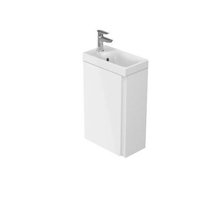 Cersanit S801-218-DSM - Viseći kupatilski ormarić sa umivaonikom MODUO SLIM 40x22 cm sjajna bela