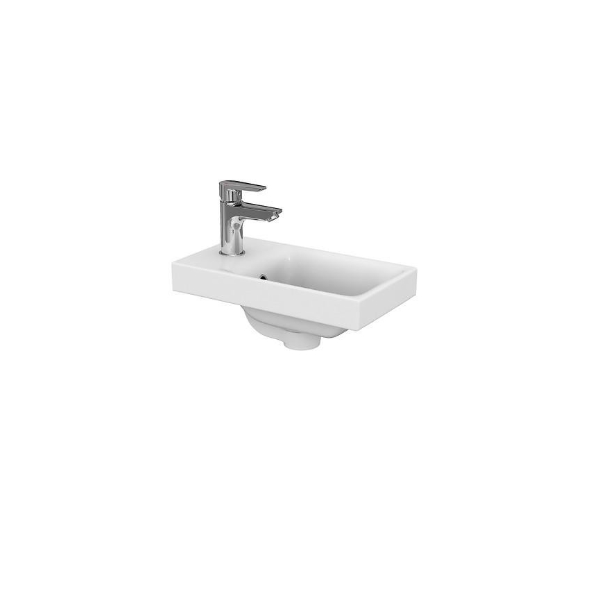 Cersanit S801-218-DSM - Viseći kupatilski ormarić sa umivaonikom MODUO SLIM 40x22 cm sjajna bela
