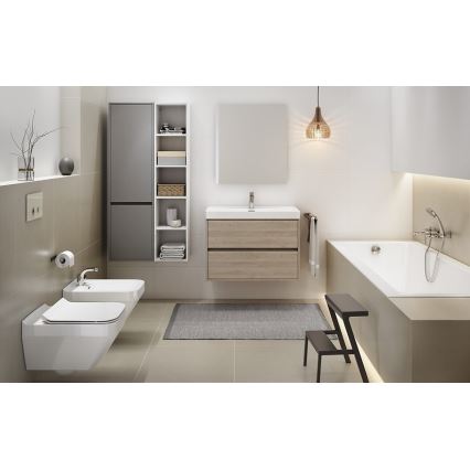 Cersanit S924-008 - Viseći kupatilski ormarić ispod umivaonika CREA 60x54x45 cm hrast