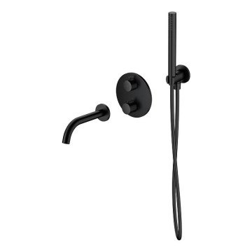 Cersanit S952-041 - Set za kadu sa termostatskom podžbuknom baterijom ZEN crna