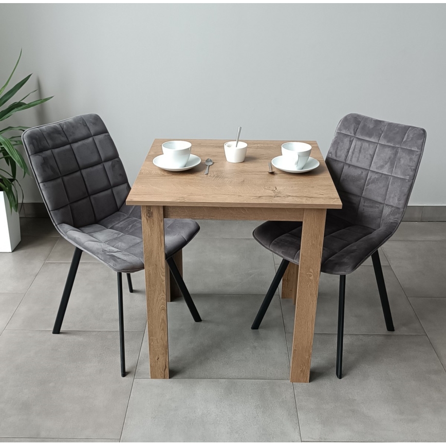 Četvrtasti trpezarijski sto LEVI hrast sonoma