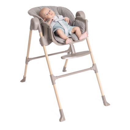 Chicco - Dečija hranilica Polly Essential - siva/smeđa