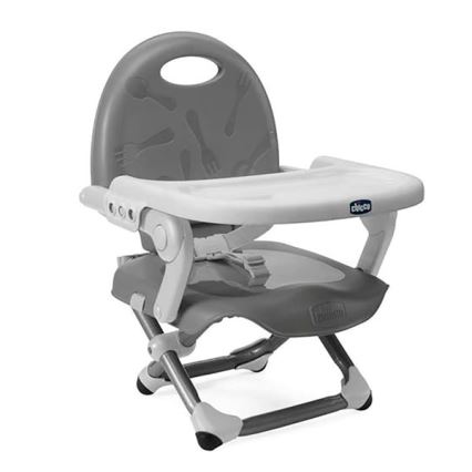 Chicco - Dečiji prenosni povišivač za stolicu POCKET SNACK siva
