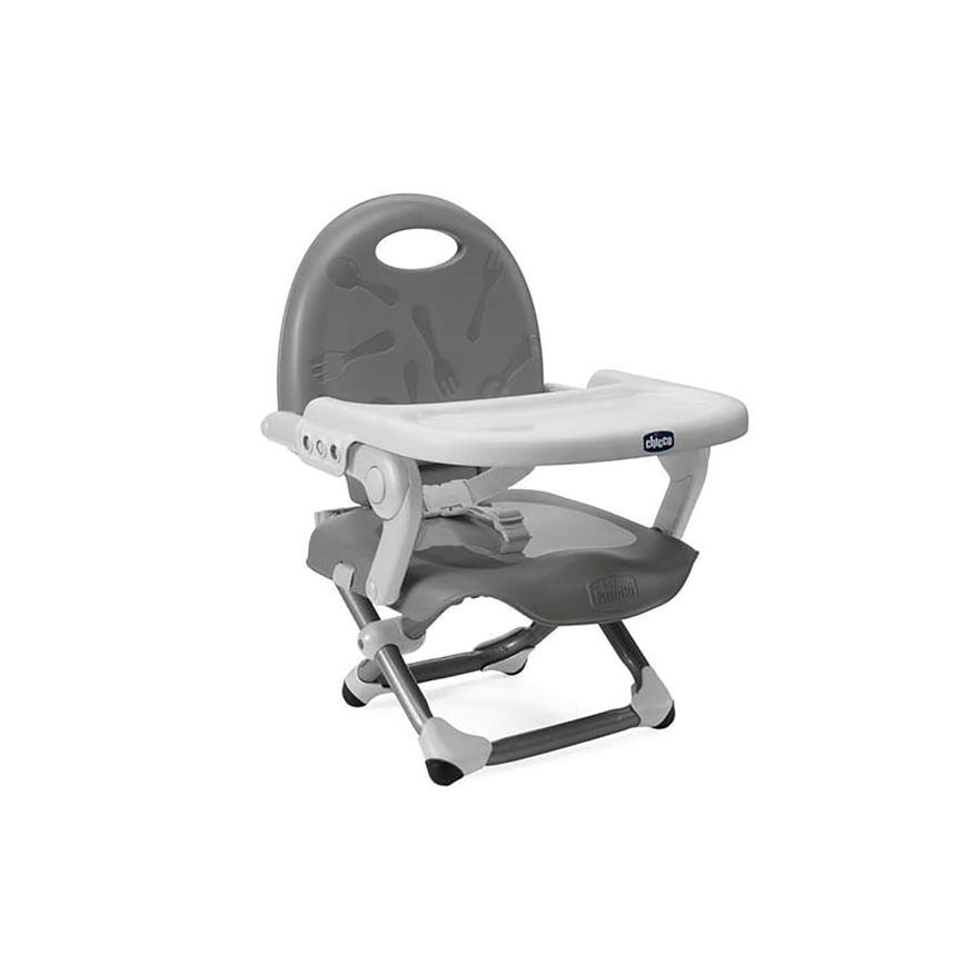 Chicco - Dečiji prenosni povišivač za stolicu POCKET SNACK siva