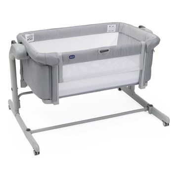 Chicco - Dečji krevetac 2u1 NEXT2ME MAGIC EVO svetlo siva