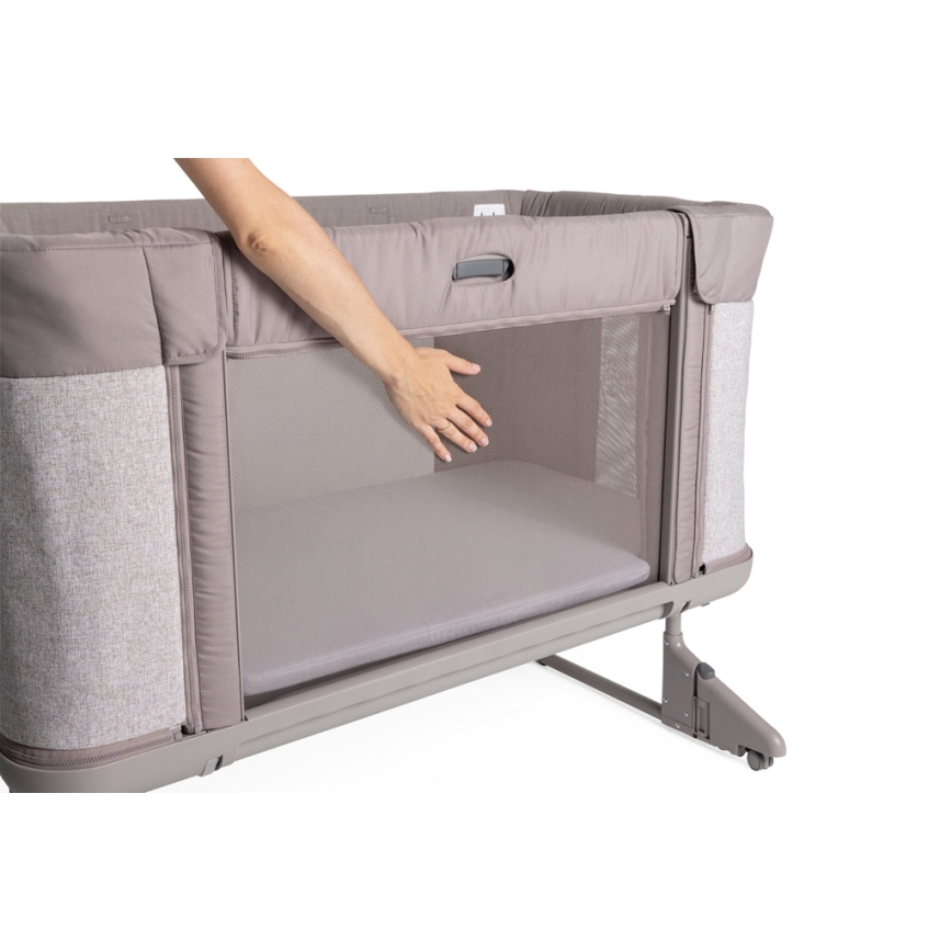 Chicco - Krevetac za bebe 3u1 NEXT2ME FOREVER siva