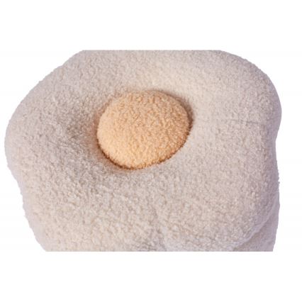 Childhome - Kutija za igračke FLOWER prečnik 35 cm krem