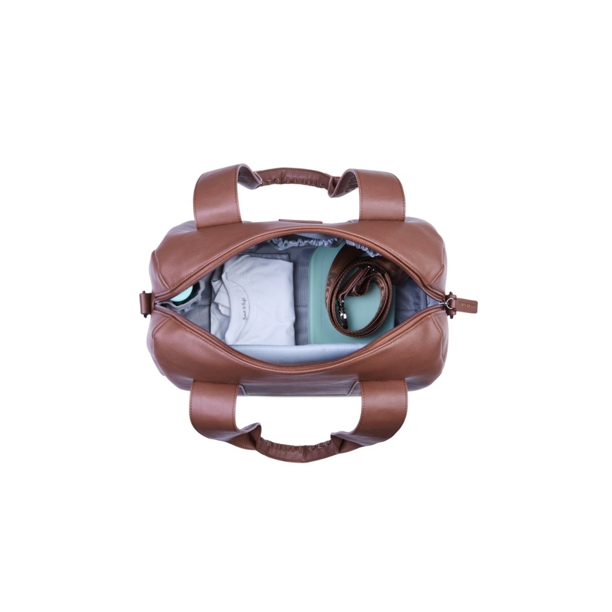 Childhome - Pelenska torba MOMMY CLUB LEATHER braon