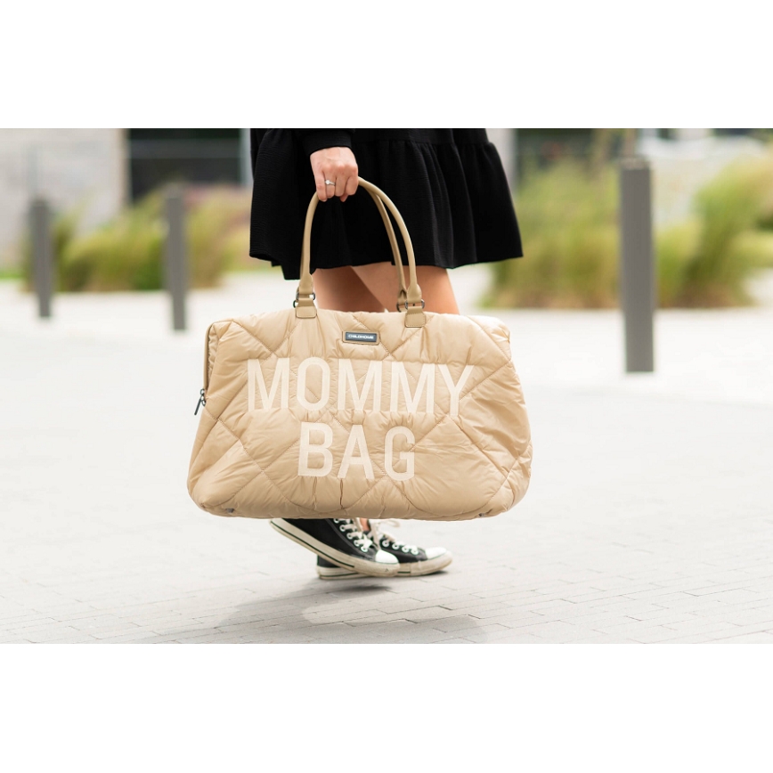 Childhome - Prošivena torba za presvlačenje MOMMY BAG, bež
