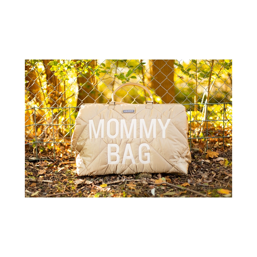 Childhome - Prošivena torba za presvlačenje MOMMY BAG, bež