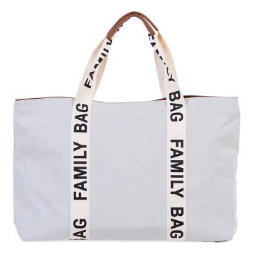 Childhome - Putna torba FAMILY BAG CANVAS bela