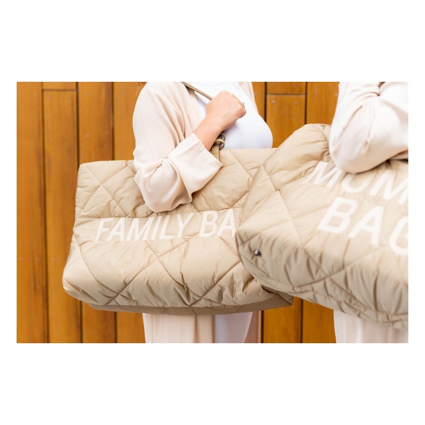 Childhome - Putna torba FAMILY BAG PUFFERED krem boje