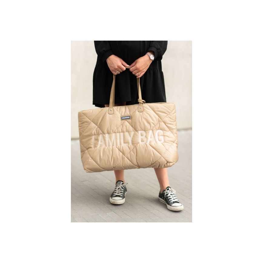 Childhome - Putna torba FAMILY BAG PUFFERED krem boje