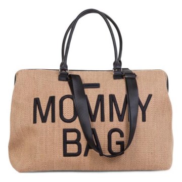 Childhome - Torba za presvlačenje MOMMY BAG RAFFIA LOOK bež