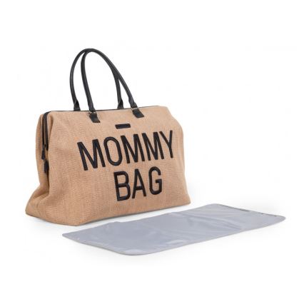 Childhome - Torba za presvlačenje MOMMY BAG RAFFIA LOOK bež