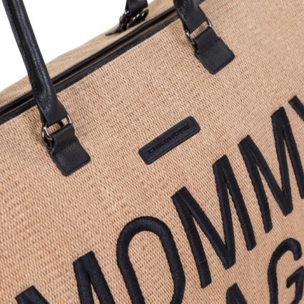 Childhome - Torba za presvlačenje MOMMY BAG RAFFIA LOOK bež