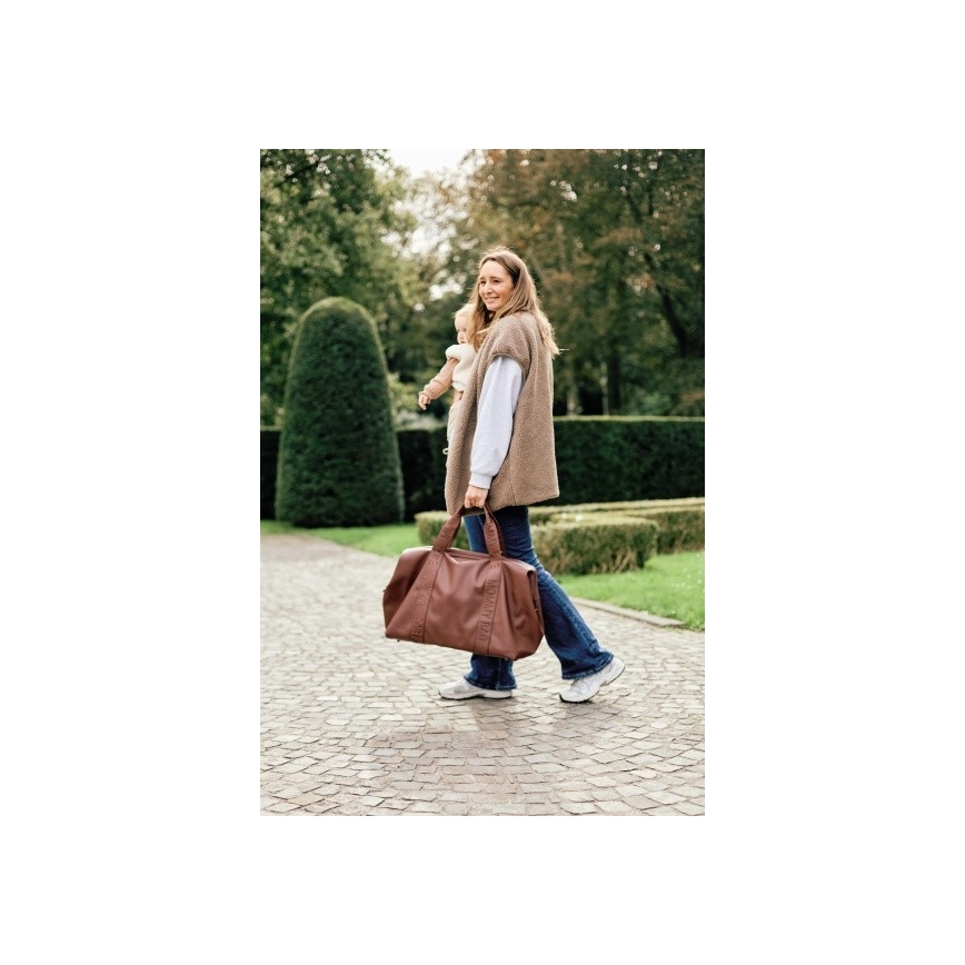 Childhome - Torba za previjanje MOMMY BAG LEATHER braon