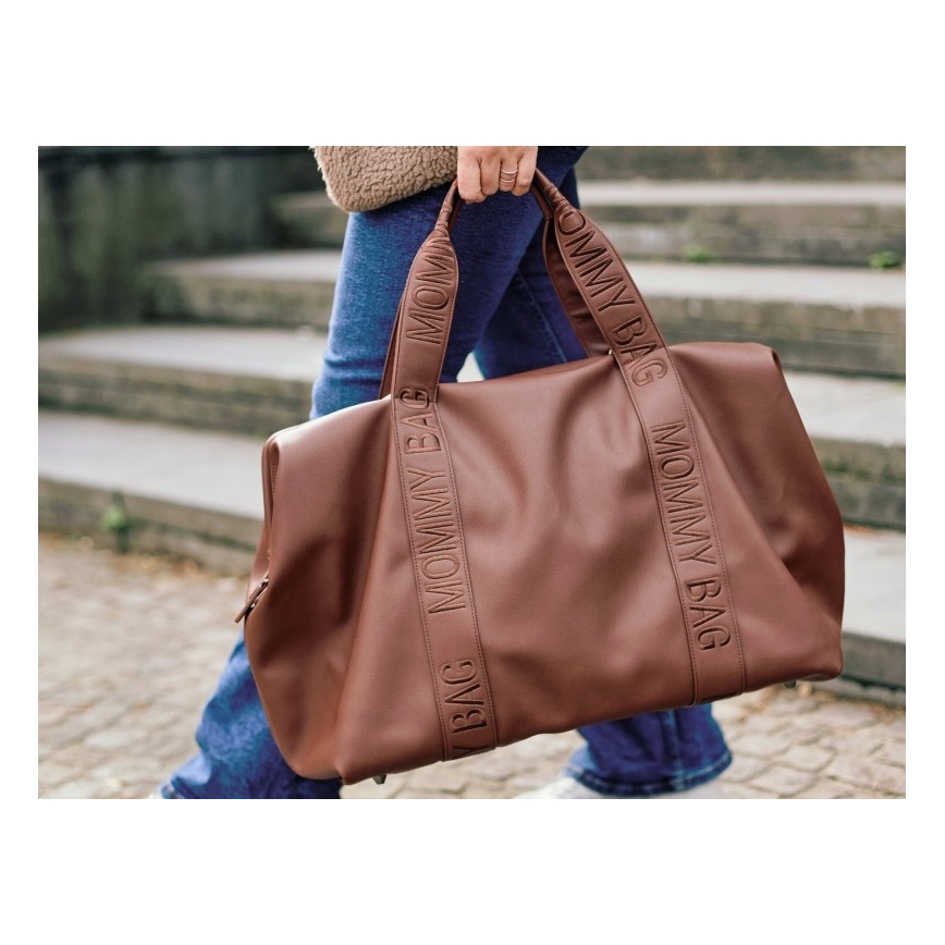 Childhome - Torba za previjanje MOMMY BAG LEATHER braon